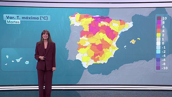 El tiempo - Las máximas ascenderán de forma generalizada, exceptuando litorales de Alborán y sureste con descensos
