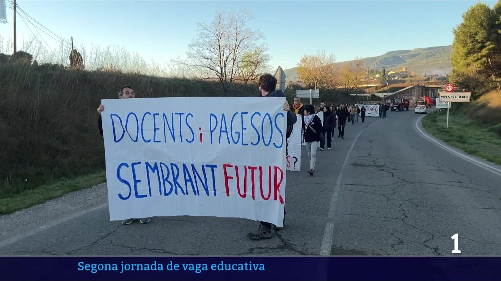 Segon dia de vaga educativa amb mobilitzacions a Tarragona