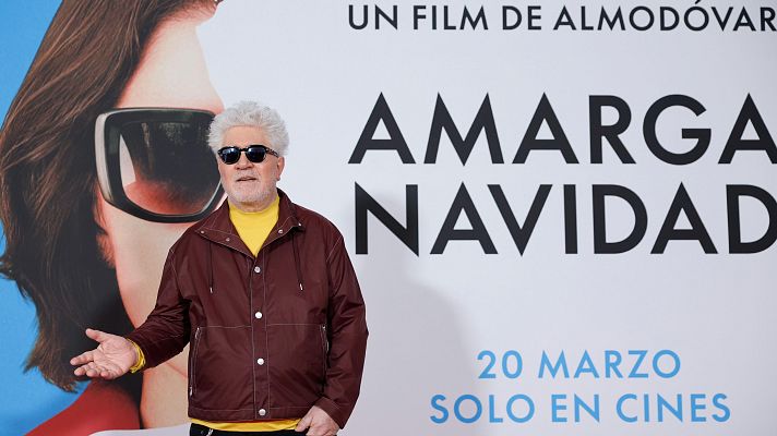 Telediario 1 - Almodóvar presenta su nueva película 'Amarga Navidad'