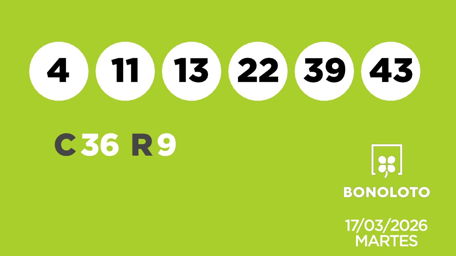 Sorteo de la Lotería Bonoloto y Euromillones del 17/03/2025 - Ver ahora