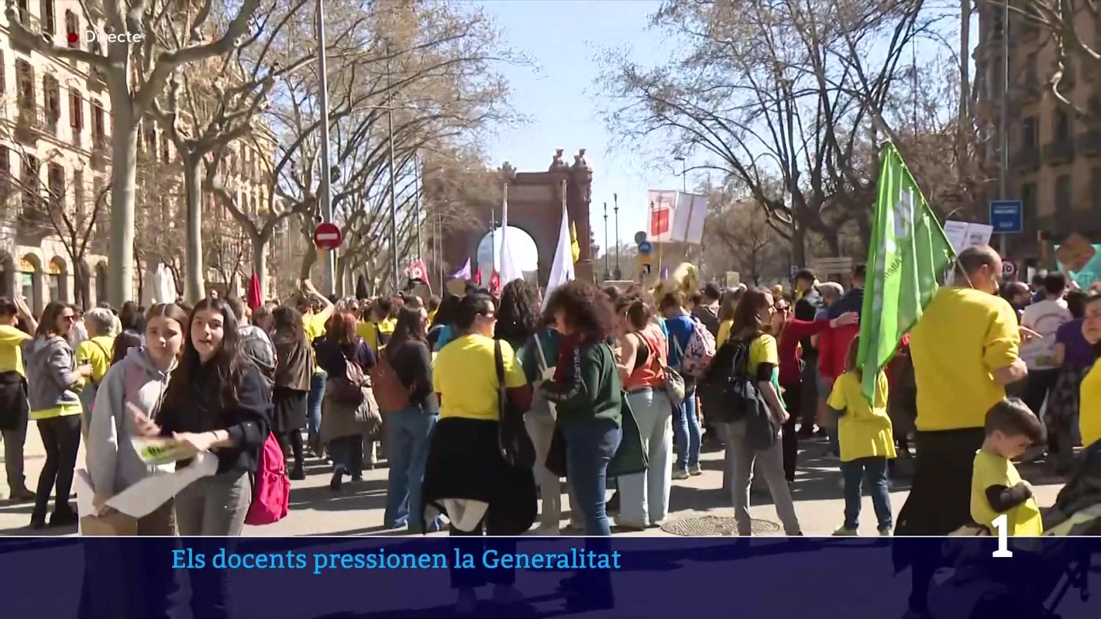 La vaga educativa s'estén i arriba al Parlament