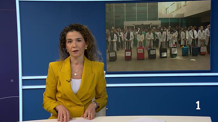 Informativo Telerioja - Último día de huelga médica esta semana con una nueva concentración a las puertas del San Pedro de Logroño