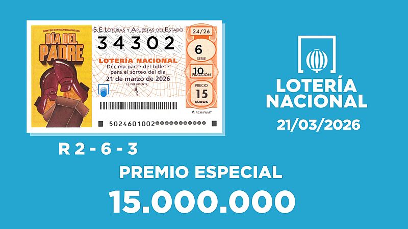Sorteo de la Lotería Nacional del 21/03/2026 - Ver ahora