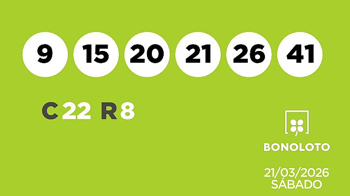 SELAE - Sorteo de la Lotería Bonoloto del 21/03/2026