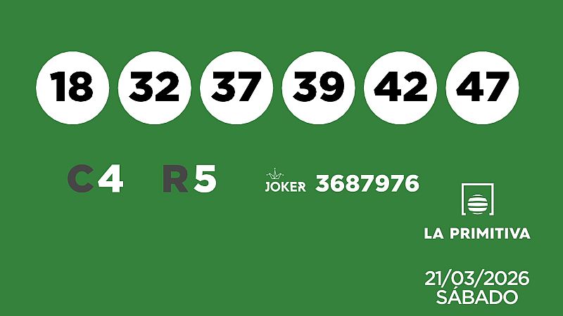 Sorteo de la Loter�a Primitiva y Joker del 21/03/2026 - Ver ahora