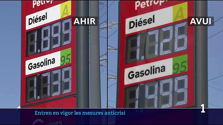 L'Informatiu - Baixa l'IVA dels carburants i alleuja el preu del combustible