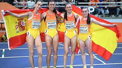 España, bronce en el relevo femenino 4x400 del Mundial de atletismo en pista cubierta