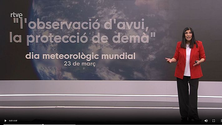 El temps - Dia Meteorològic Mundial amb sol, nuvolades, ruixats de tarda i bonança