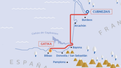 Vertidos en el mar paralizan parte de las obras del cable submarino para la interconexi�n el�ctrica entre Espa�a y Francia | RTVE Play - Ver ahora