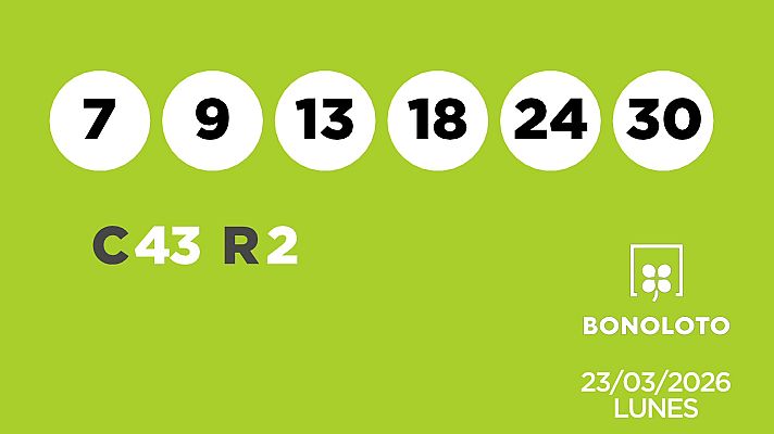 SELAE - Sorteo de la Lotería Bonoloto del 23/03/2026