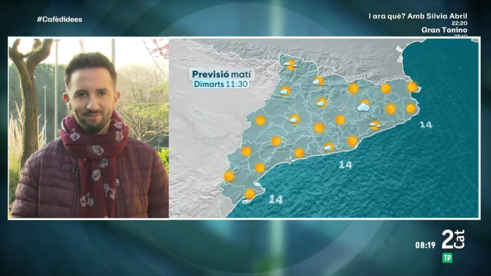 El temps - Dimarts primaveral, amb fred matinal i bonança al migdia, però amb canvis a la vista