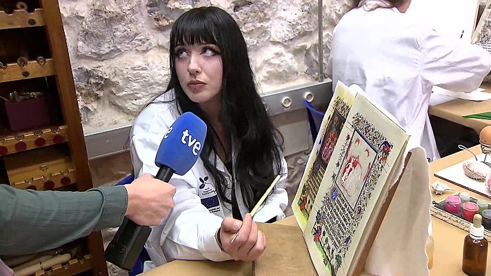 Aquí hay trabajo - Escuela Taller de Encuadernación Patrimonio Nacional