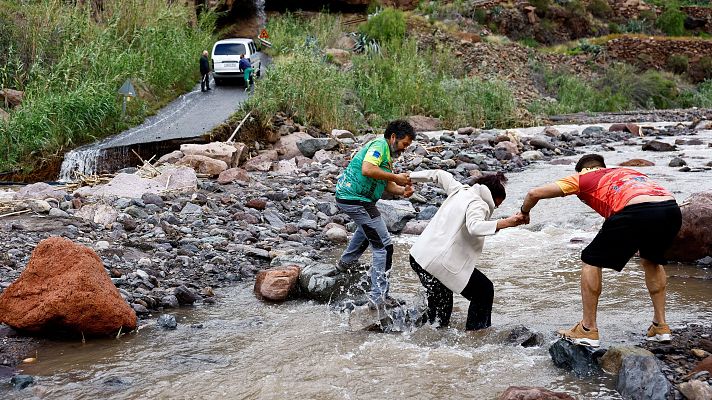 Telediario 1 - La borrasca Therese golpea con dureza a Gran Canaria