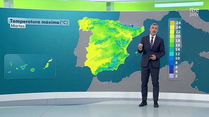 El tiempo - Chubascos acompañados de tormenta en las islas Canarias occidentales