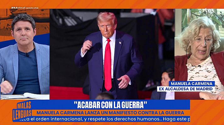 Malas lenguas - Manuela Carmena lanza un manifiesto contra la guerra