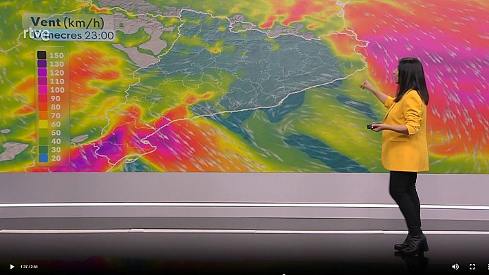 El temps - Avui, sol i caloreta. Demà, fresca, ventades fortes, mala mar i neu al Pirineu