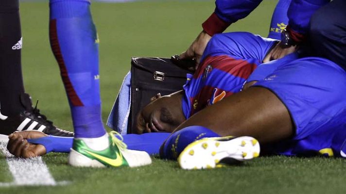 Telediario 1 - Diop da el susto en el Levante - Osasuna