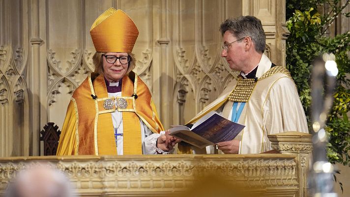 Telediario 2 - Sarah Mulally, primera mujer arzobispa de Canterbury