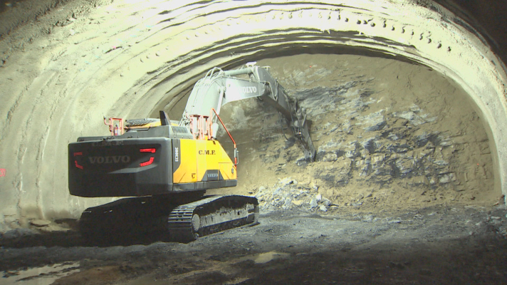 Telenavarra - Las obras del túnel de Belate sigue avanzando