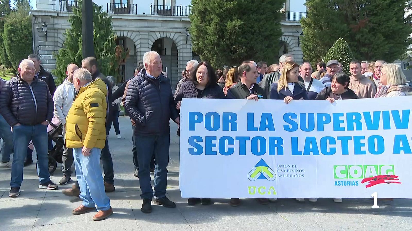 Los ganaderos asturianos protestan por los bajos precios de la leche - Panorama Regional | Ver