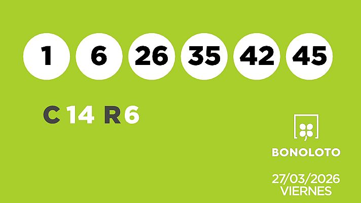 SELAE - Sorteo de la Lotería Bonoloto y Euromillones del 27/03/2026