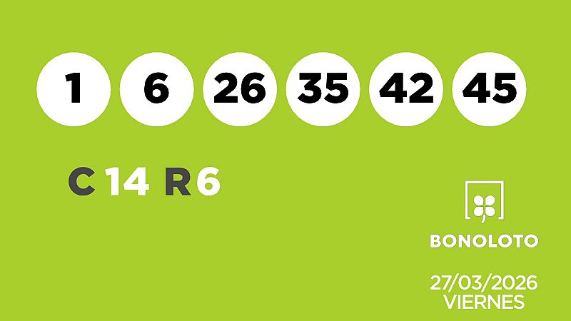 Sorteo de la Loter�a Bonoloto y Euromillones del 27/03/2026 - Ver ahora