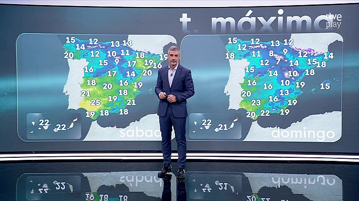 El tiempo - Temperaturas máximas en aumento en la mitad norte de la Península