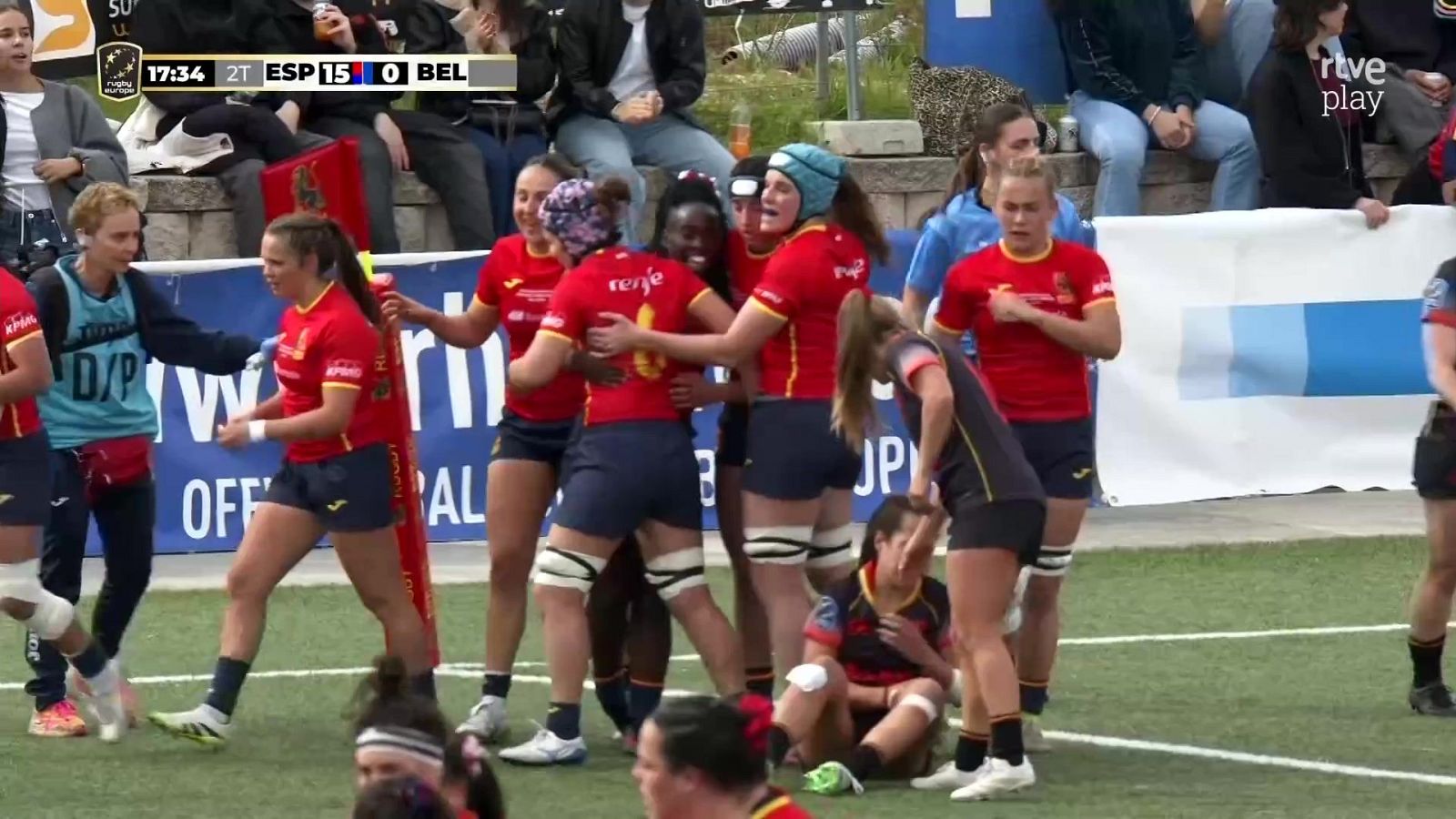 España vence a Bélgica en el primer partido del Europeo de Rugby | Ver