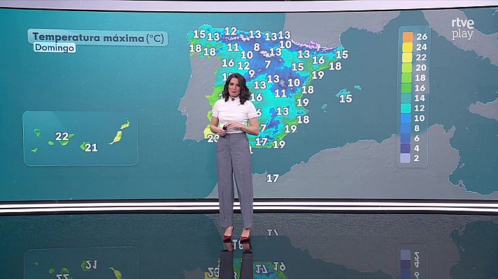 El tiempo - Acumulados significativos de nieve en las áreas pirenaica y cantábrica