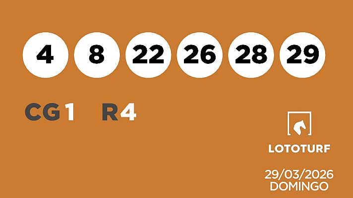 SELAE - Sorteo de Lotería Lototurf: 29/03/2026