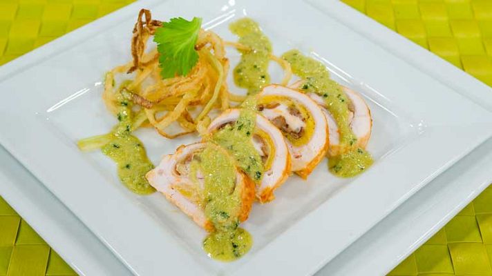 RTVE Cocina - Pollo a la Miel relleno con plátano