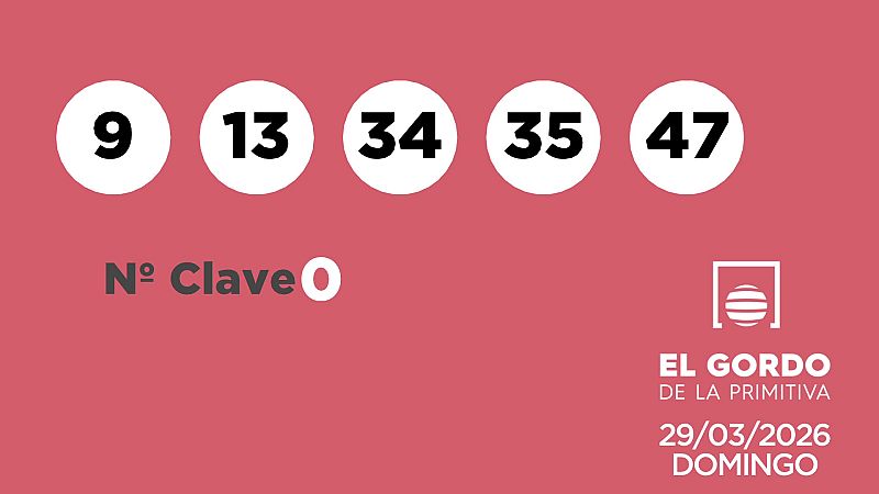Sorteo de la Loter�a Gordo de la Primitiva del 29/03/2026 - Ver ahora