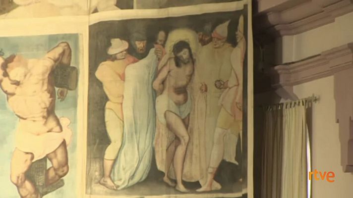 Informativo Telerioja - Villoslada de Cameros, en La Rioja, ya luce su tradicional sarga