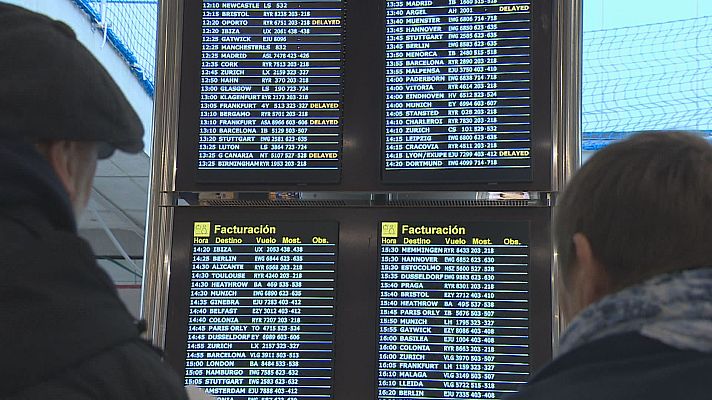 Informatiu Balear - Una vintena de vols pateixen retards a l'aeroport de Palma en el primer dia de vaga