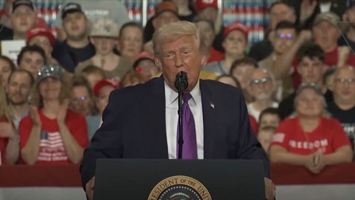 Telediario 1 - "Furia épica": cómo Estados Unidos explota la "gamificación" de la guerra en redes sociales