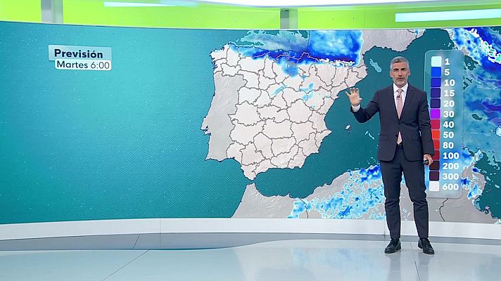 El tiempo - Rachas muy fuertes en el Ampurdán, Pirineos, valle del Ebro, Ibérica sur y Canarias