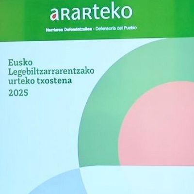 Telenorte - País Vasco - El Ararteko entrega su primer informe correspondiente a 2025 en el Parlamento Vasco