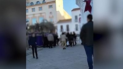 Una procesión de Badajoz termina en pelea