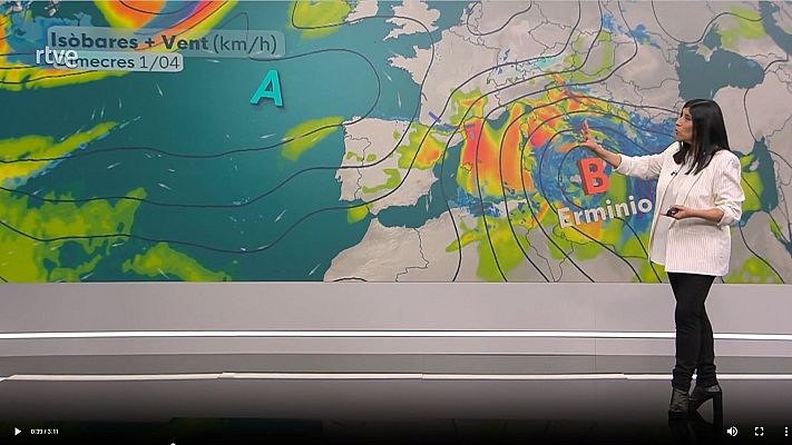 El temps - Ventades, fort onatge i neu al Pirineu. A partir de dissabte temps assolellat i càlid arreu
