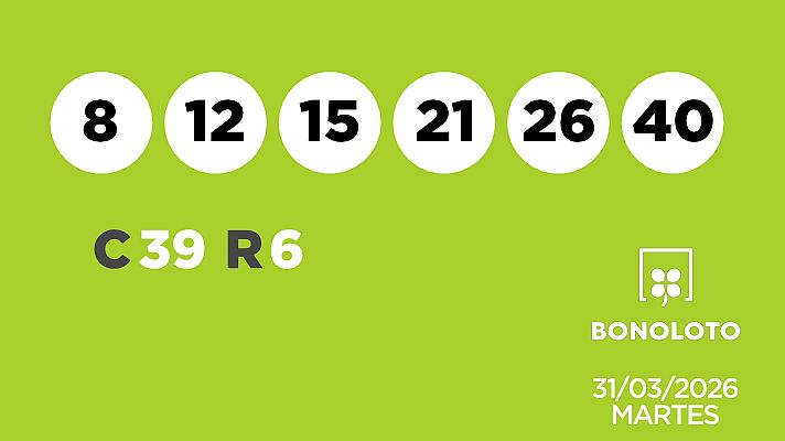 SELAE - Sorteo de la Lotería Bonoloto y Euromillones del 31/03/2026