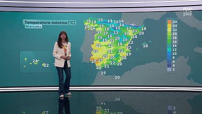 Aumento notable de las temperaturas mínimas en zonas de la meseta sur y mitad oriental peninsular