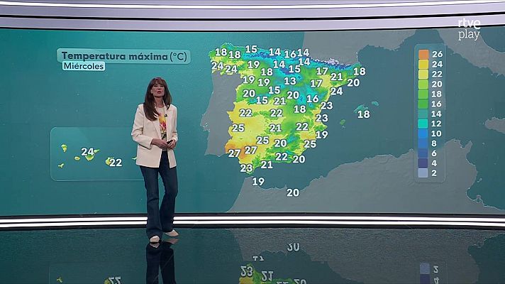 El tiempo - Aumento notable de las temperaturas mínimas en zonas de la meseta sur y mitad oriental peninsular