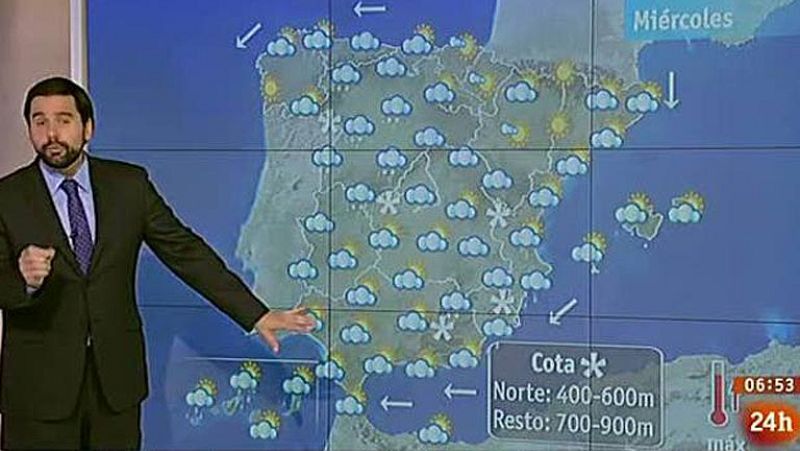 Nieve en el centro peninsular - El tiempo | Ver