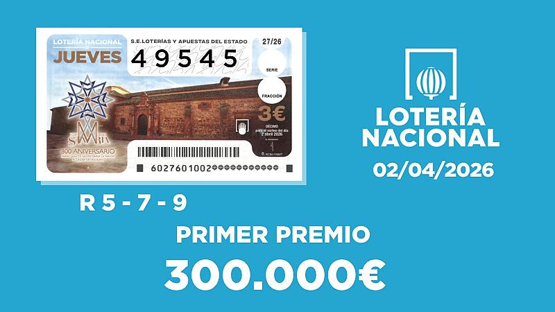 Sorteo de la Loter�a Nacional del 02/04/2026 - Ver ahora