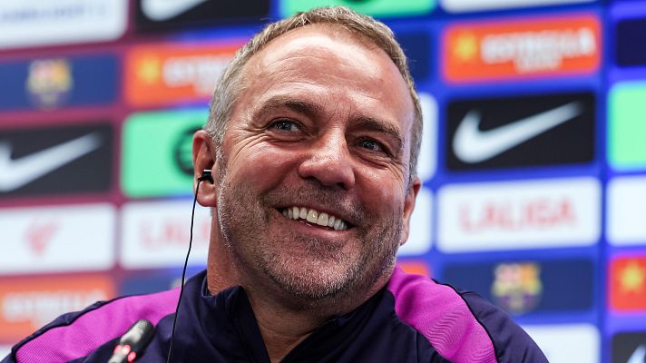 Hansi Flick cuenta con Kound� y Balde para medirse a un Atl�tico ante el que espera "no repetir errores"