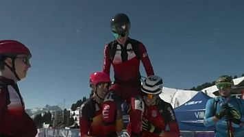 Oriol Cardona acaba tercero la �ltima prueba de una temporada de esqu� de monta�a para la historia del deporte espa�ol