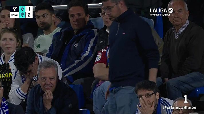 Noticias Aragón - El R. Zaragoza cae ante el colista Mirandés y se aleja del objetivo