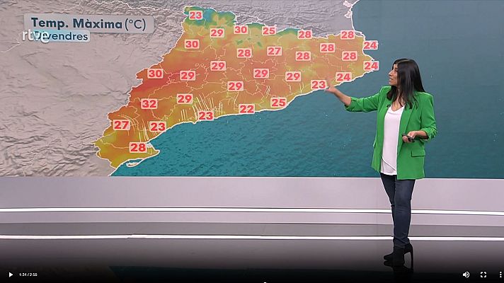 El temps - Des d'avui i fins dissabte la calor serà més de maig que d'abril