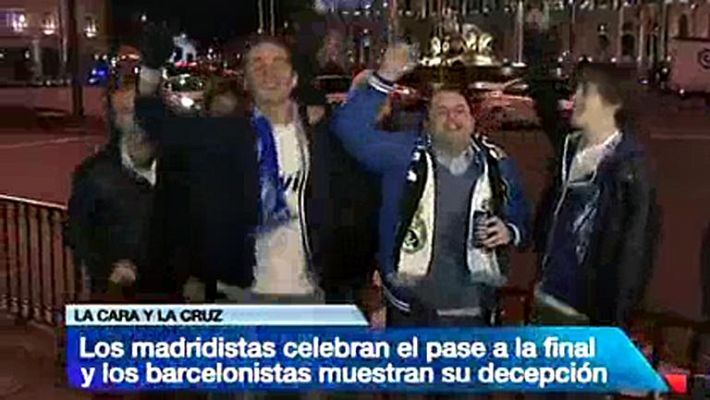 Telediario 1 - La Cibeles recibió a algún que otro madridista