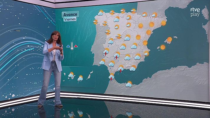 El tiempo - Descenso de las máximas en Andalucía, Extremadura y el oeste de la meseta